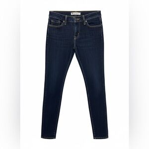 Levi's 535 Legging Black Label Dark Wash Stretch Skinny Jeans Size 9M (29)